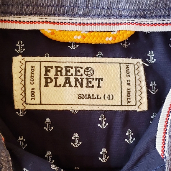 Free Planet Boy's Button Down Shirt - Picture 7 of 9